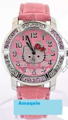 Hello Kitty Watch with Crystals in Pink