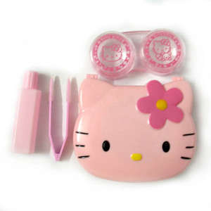 Hello Kitty, Contact Lense Care Set PINK