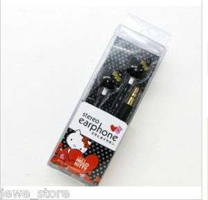 Hello Kitty Earphones, Black and Gold