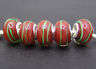 Murano Style Bead with Sterling Silver Core, fits most European Charm Bracelets
