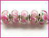 Murano Style Bead with Sterling Silver Core, fits most European Charm Bracelets