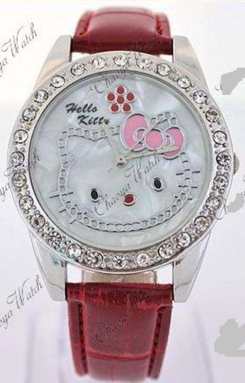 LAST ONE!! Hello Kitty Watch with Crystals in Red
