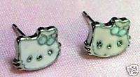Hello Kitty Earrings with Enamel