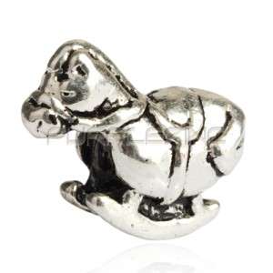 Silver Plated Bead Rocking Horse