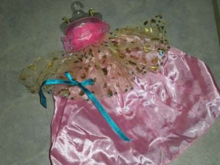Barbie Clothes, Handmade, Lovely Pink Gown