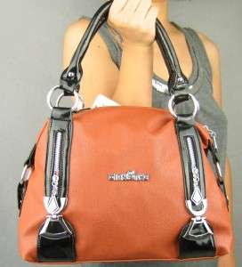 Very Trendy Brown / Black Handbag, Faux Leather