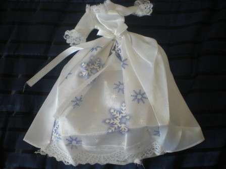 Barbie Clothes, Handmade, White Princess Dress