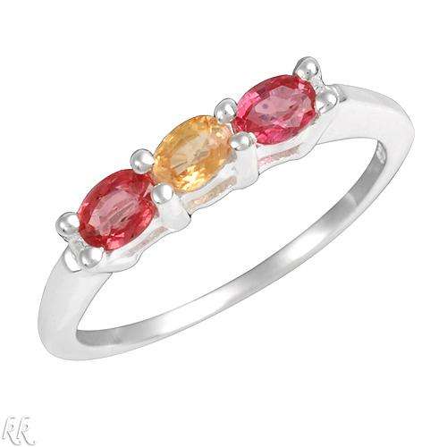 925 Sterling silver Ring with Genuine Sapphire