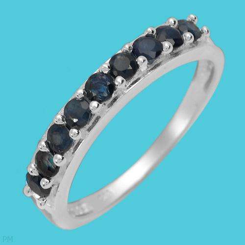 925 Sterling silver Ring with Genuine Sapphire