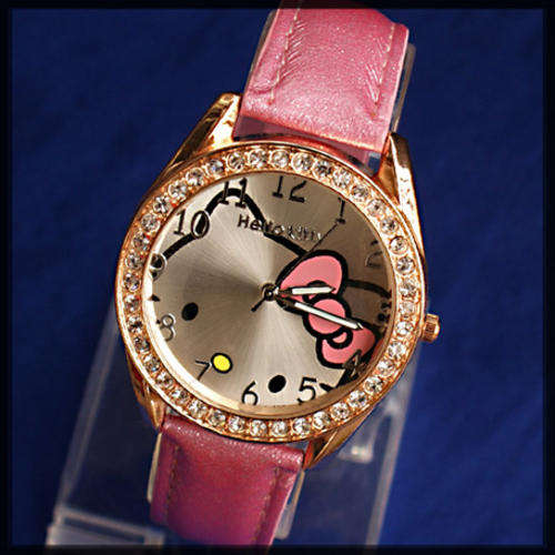 Hello Kitty Watch, Pink!! Gold Casing