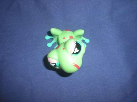 Littlest Pet Shop, Green Frog with Dots 474