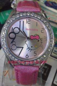 Hello Kitty Watch with Crystals, Pink