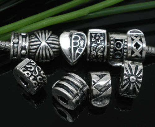 Bead, Tibetan Silver Stopper Bead - Mixed