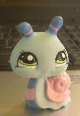 Littlest pet shop, Snail blue with pink house