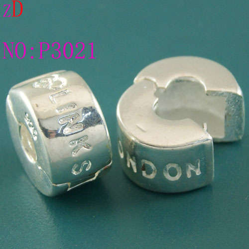925 Sterling silver Plated Bead, Stopper Bead, Clip Lock "Links London"