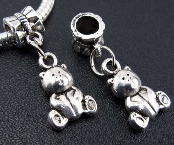 Special Teddybear Dangling Bead fits most European Charm Beads