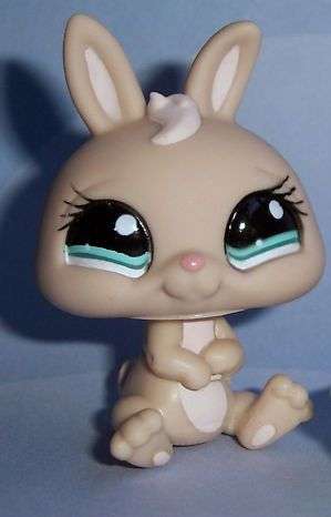 Last One  - Rare, Littlest Pet Shop, Almond Bunny 1258