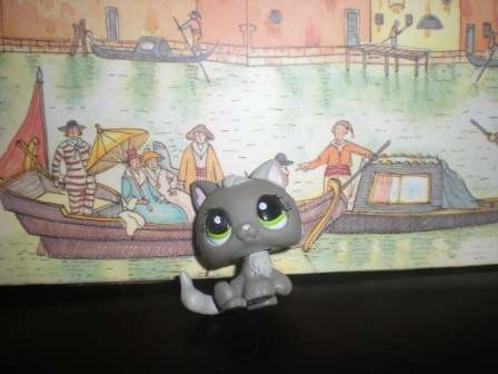 Littlest Pet Shop, Grey Kitten # 1035