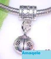 Ladybug Dangling Bead fits most European Charm Bracelets