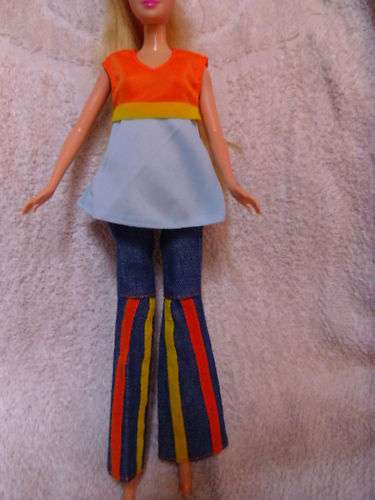 Barbie Runway Clothes, Handmade, Jeans Set