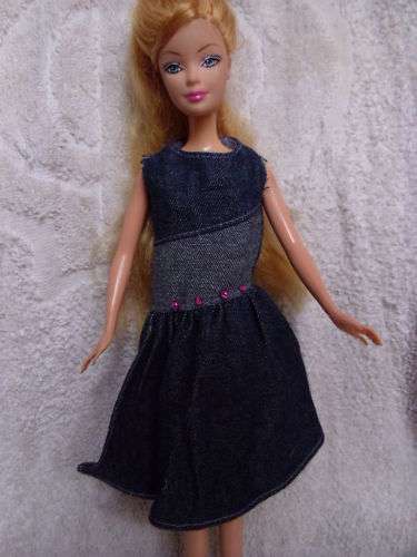 Barbie Fashion House -  Clothes, Handmade, Lovely Jeans Dress