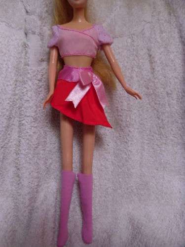 Barbie Fashion House -  Clothes, Handmade, 4pcs skirt / Gym Set