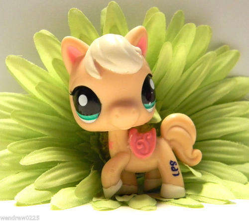 Littlest Pet Shop, Pony / Horse with pink Saddle #1992