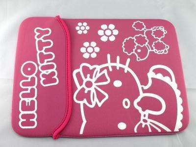 Hello Kitty, Pink Reversible Laptop Sleeve, fits laptops 12 inch