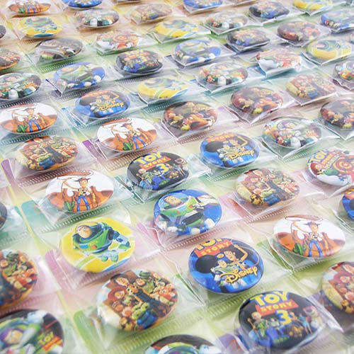 Toy Story Badges, perfect as Party Treat - Set with 5 pieces