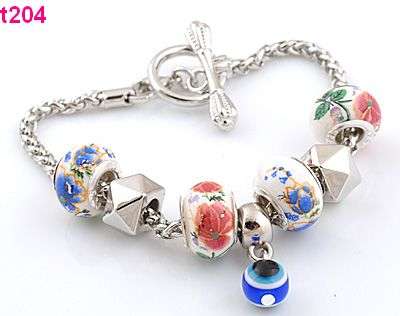 Fashion Bracelet 20 cm long with colourful beads