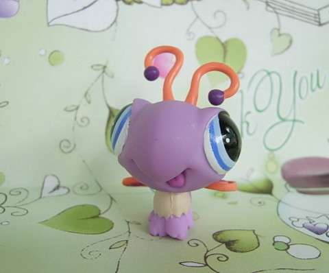 Littlest Pet Shop, Butterfly Petriplet Purple Baby Butterfly