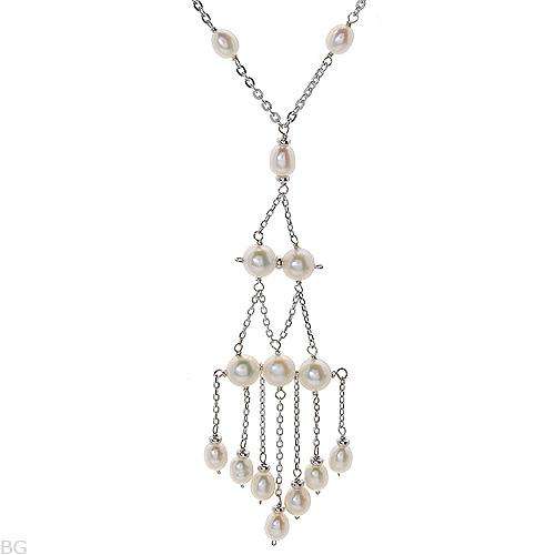 Necklace Genuine Freshwater Pearl in 925 Sterling Silver