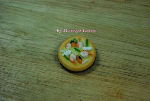 Barbie Miniature Food, Re ment, Seafood Pizza