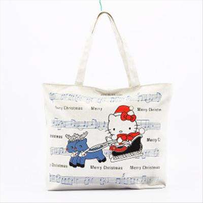 Hello Kitty Canvas Bag, with Santa