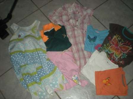 Spring is in the Air, Girls Spring/Summer Clothing, size 7 to 8 years, 9 pieces
