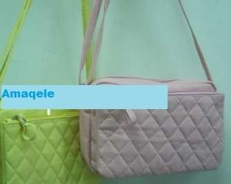 Faux Leather Quilted Handbag, Pink