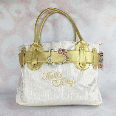 Last One - Hello Kitty Ladies Handbag, Bag, Shopper - Gold