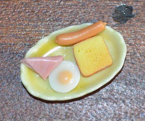 Rezeldie Special Miniature Food, Re-ment, Miniature breakfast on Plate x 4