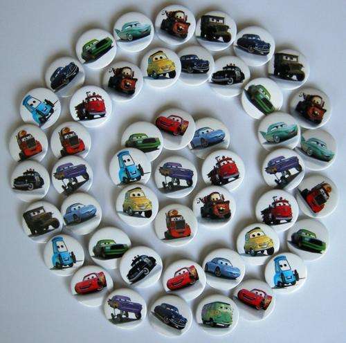 Disney Cars Badges, perfect as Party Treat