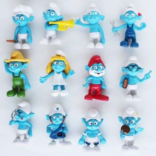 SMURF, and more Smurfs - Figure Set, Set of 12