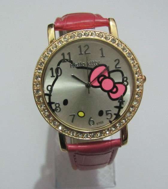 Hello Kitty Watch Red - lots of Crystals