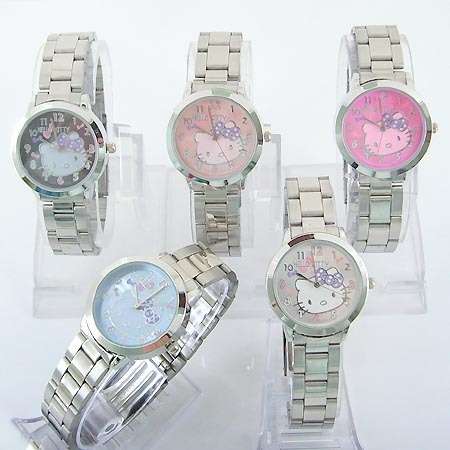 Hello Kitty Bracelet Watch with Blue Face, 1pc