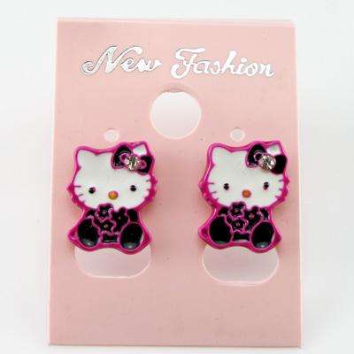 Hello Kitty Earrings with Enamel