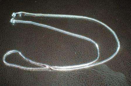 Silver Plated Chain, Boxed Chain 45 cm long, 1.5 mm thick