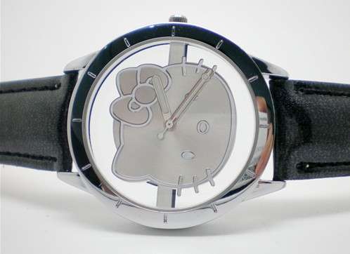 Hello Kitty Watch Black, Leatherette