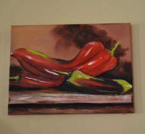 Original Oil Painting "Peppers"