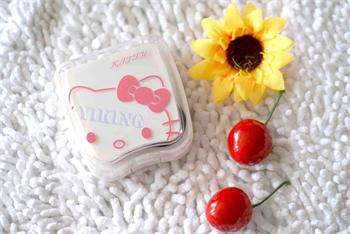 Hello Kitty, Contact Lense Care Set, WHITE with Mirror