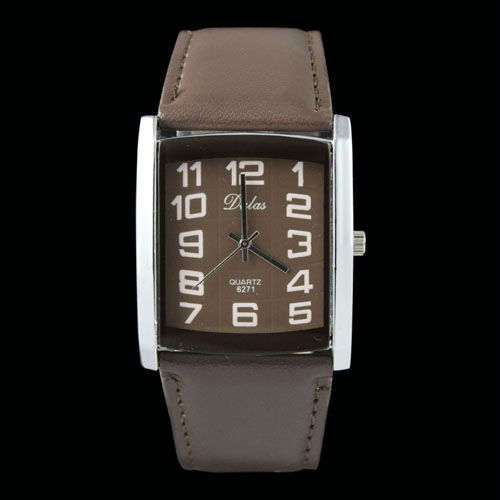 Watch - Brown Square Classic Watch
