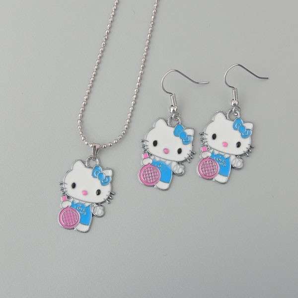 Hello Kitty Necklace and Earring Set