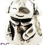 Bead Lovely Girld Silver Plated - Bead fits most European Charm Bracelets